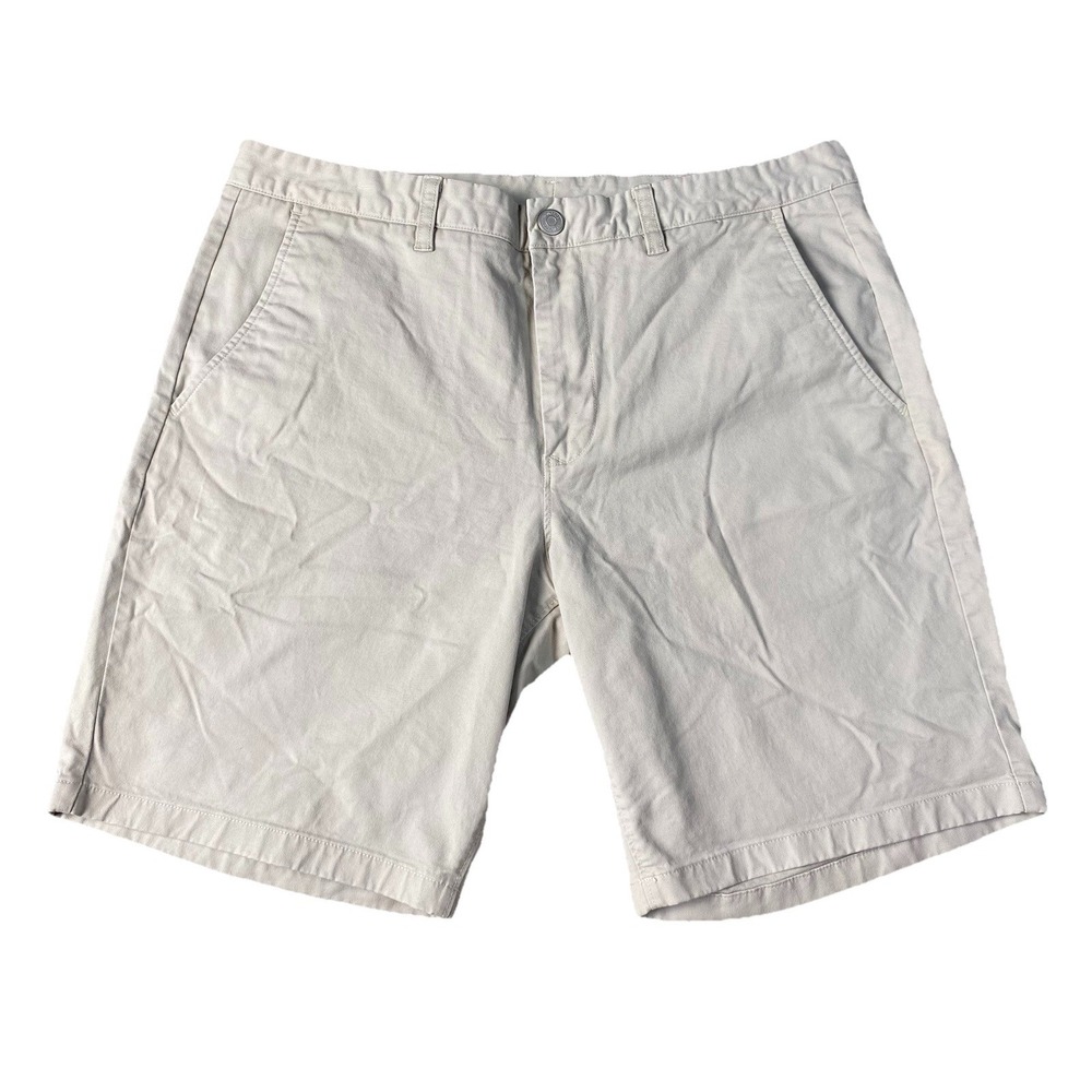 Bonobos Shorts Mens 36 Tan Athletic 9 Inch Chino Flat Front Twill Casual Preppy